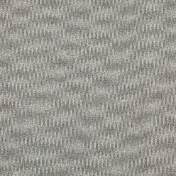 Theo Fabric - Charcoal by black-grey plain woolen fabric from Jane Churchill
