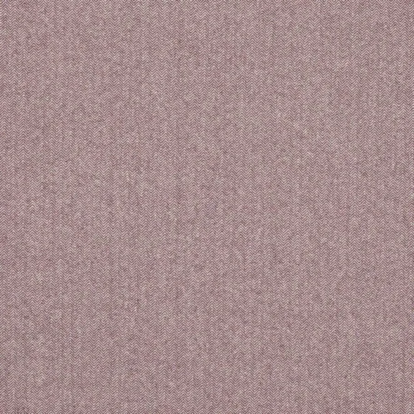 Theo Fabric - Aubergine by purple plain woolen fabric from Jane Churchill