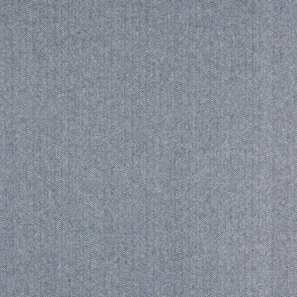 Theo Fabric - Blue by blue plain woolen fabric from Jane Churchill