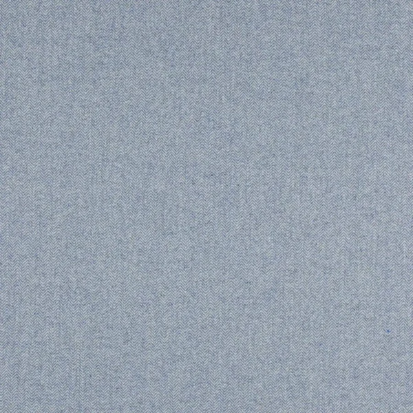 Theo Fabric - Sky Blue by blue plain woolen fabric from Jane Churchill