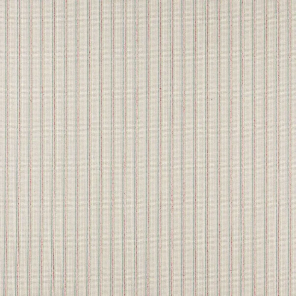 Pico Stripe Fabric - Multi by multicolour striped woven fabric from Jane Churchill