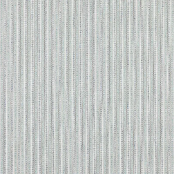 Cadiz Stripe Fabric - Blue by blue striped woven fabric from Jane Churchill