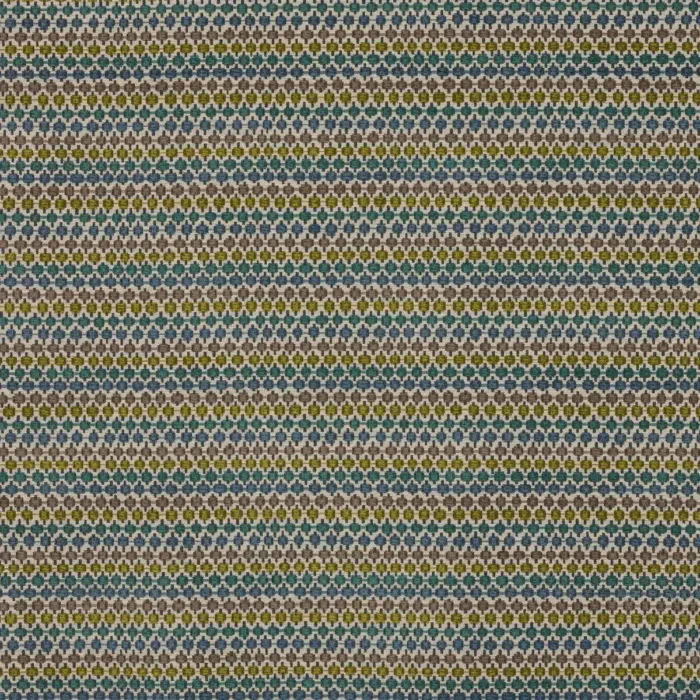 Hexam Fabric - Aqua / Lime swatch