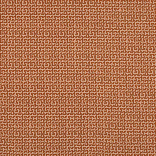 Ely Fabric - Orange by orange contemporary woven fabric from Jane Churchill
