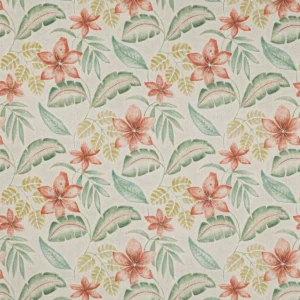green botanical printed fabric from Jane Churchill