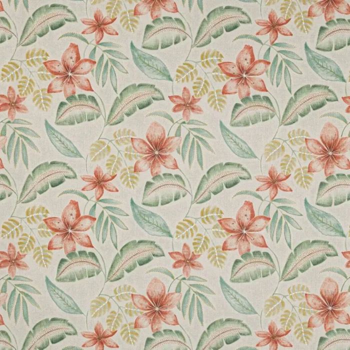 Sunara Fabric - Red / Green swatch