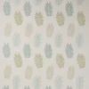 green botanical embroideried fabric from Jane Churchill