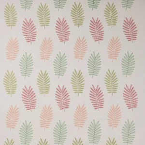 multicolour botanical embroideried fabric from Jane Churchill