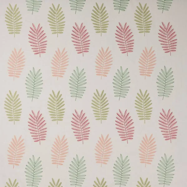 Ferndown Fabric - Multi by multicolour botanical embroideried fabric from Jane Churchill