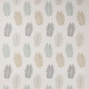 black-grey botanical embroideried fabric from Jane Churchill