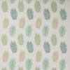 green botanical embroideried fabric from Jane Churchill