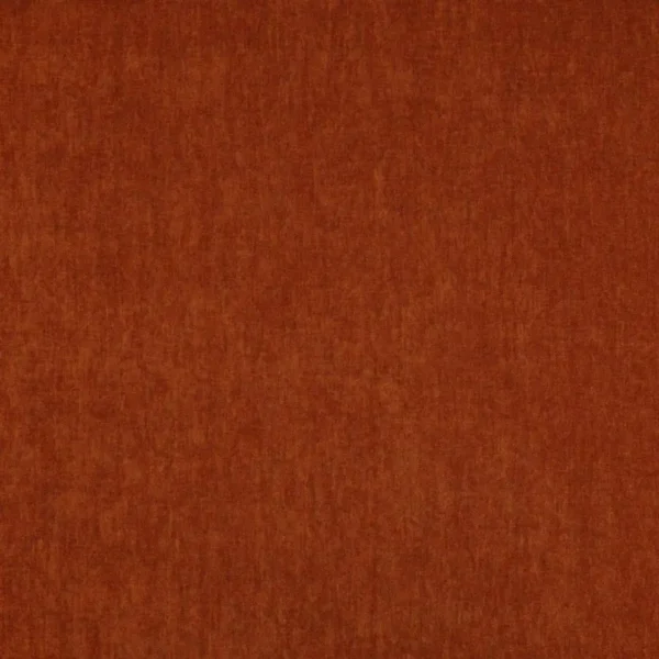 Sherborne Fabric - Terracotta by orange plain velvet-chenille fabric from Jane Churchill