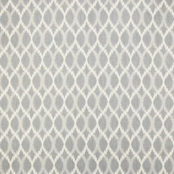 Fontane Fabric - Slate Blue by black-grey geometric woven fabric from Jane Churchill
