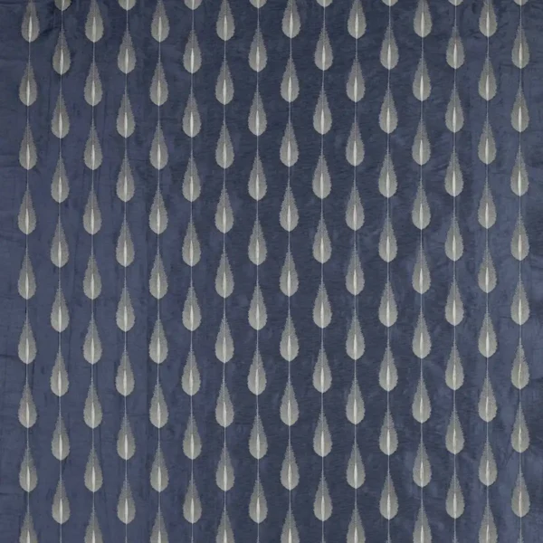 Plato Fabric - Blue by blue botanical embroideried fabric from Jane Churchill