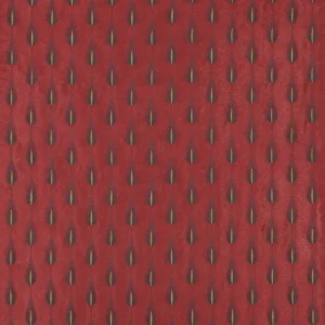 red botanical embroideried fabric from Jane Churchill