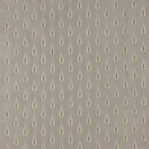 black-grey botanical embroideried fabric from Jane Churchill
