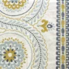 blue botanical embroideried fabric from Jane Churchill