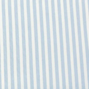 blue striped cotton fabric from Jane Churchill