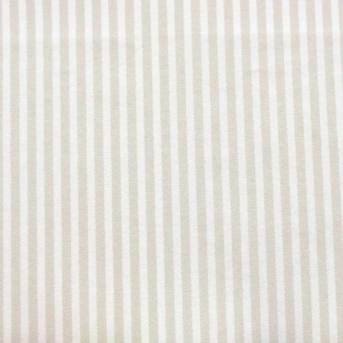Arley Stripe Fabric - Beige swatch