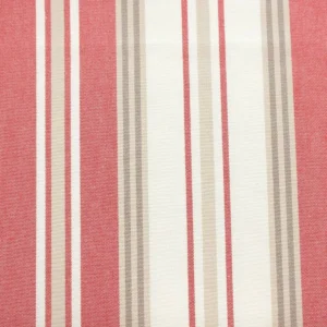 red striped cotton fabric from Jane Churchill
