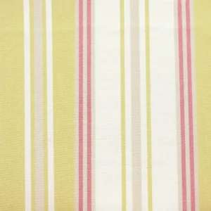 green striped cotton fabric from Jane Churchill