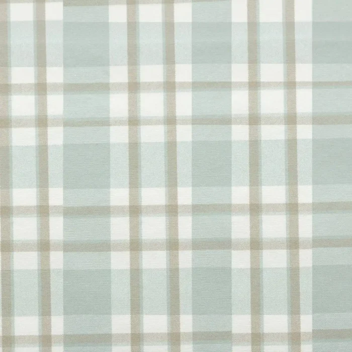 Talla Check Fabric - Aqua swatch
