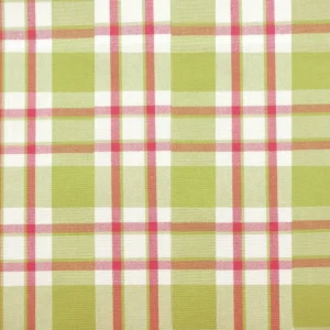 green checked cotton fabric from Jane Churchill