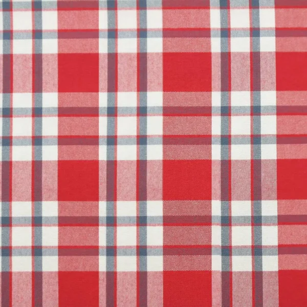 Talla Check Fabric - Red / Navy by red checked cotton fabric from Jane Churchill