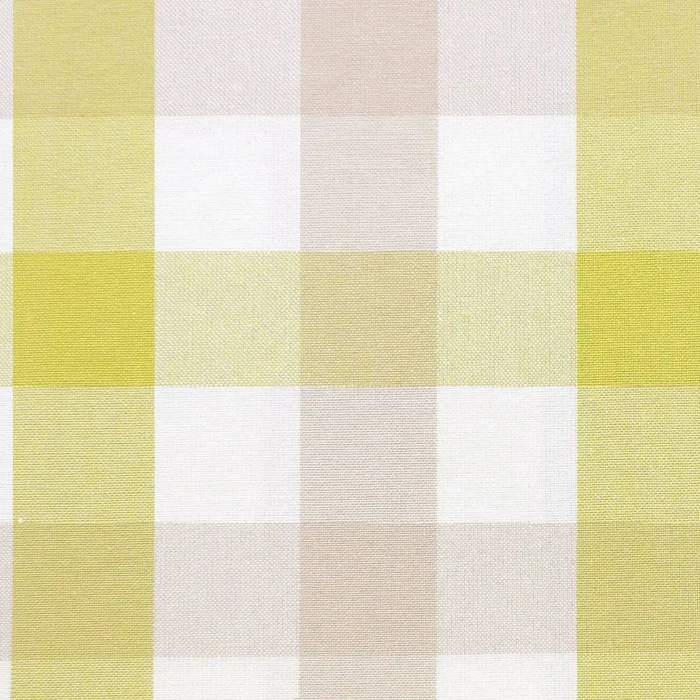 Kali Check Fabric - Leaf Green swatch