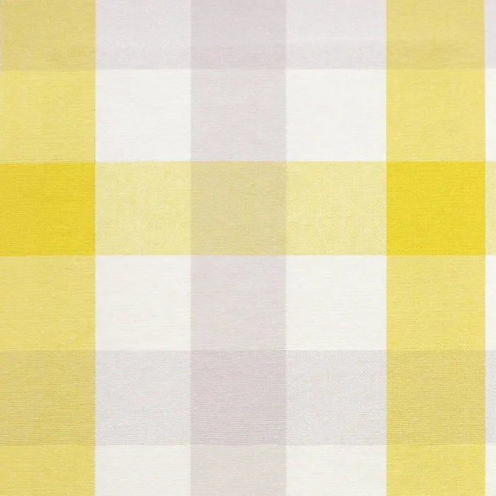 Kali Check Fabric - Yellow swatch