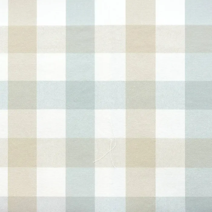 Kali Check Fabric - Aqua swatch