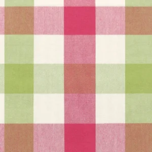 green checked cotton fabric from Jane Churchill