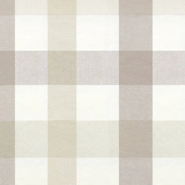 Kali Check Fabric - Beige by brown checked cotton fabric from Jane Churchill