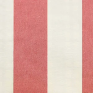 red stripe alda fabric curtains