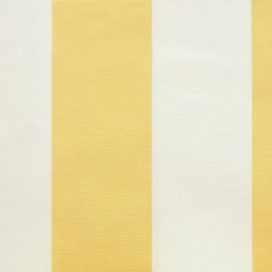yellow striped cotton fabric from Jane Churchill