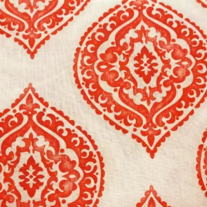 red contemporary cotton fabric from Jane Churchill