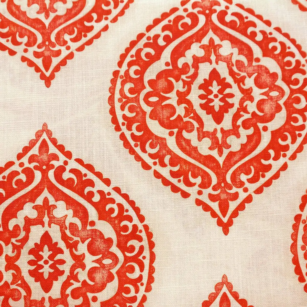 Blakewater Fabric - Red by red contemporary cotton fabric from Jane Churchill