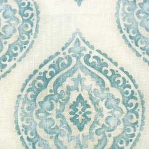 blue contemporary cotton fabric from Jane Churchill