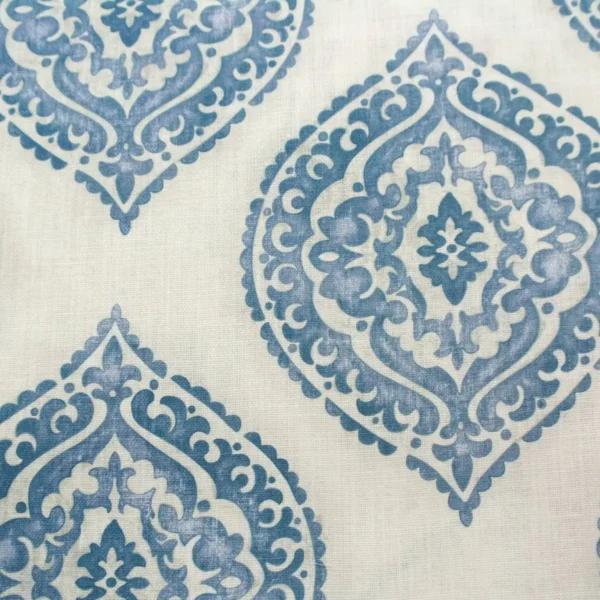 blue contemporary cotton fabric from Jane Churchill