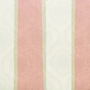 red striped cotton fabric from Jane Churchill