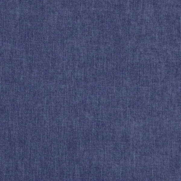 Palma Fabric - Cobalt by blue plain woven fabric from Jane Churchill