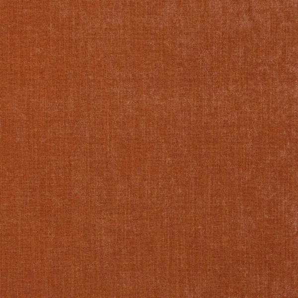 Palma Fabric - Paprika by orange plain woven fabric from Jane Churchill