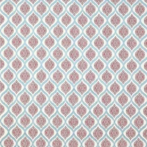 blue geometric cotton fabric from Jane Churchill