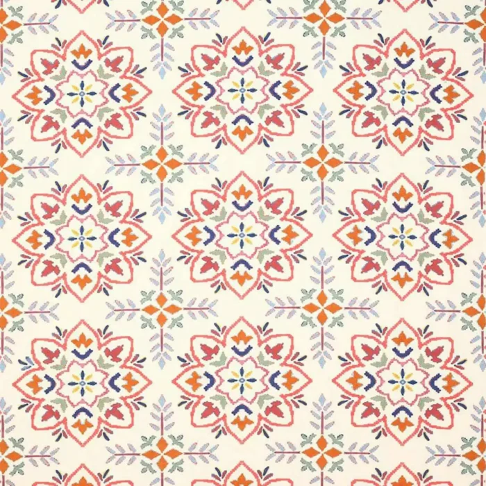 Chintal Fabric - Red / Multi swatch