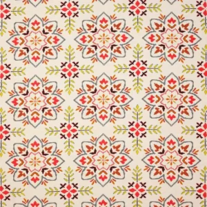 multicolour geometric printed fabric from Jane Churchill