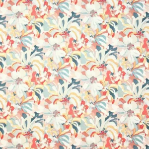 multicolour botanical printed fabric from Jane Churchill