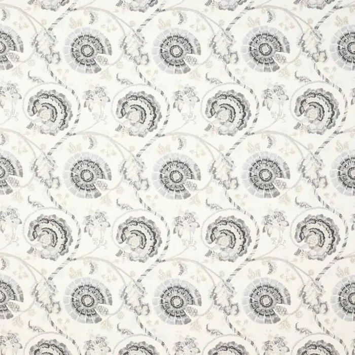 Jaipur Tree Fabric - Charcoal / Neutral swatch