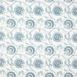 blue botanical printed fabric from Jane Churchill