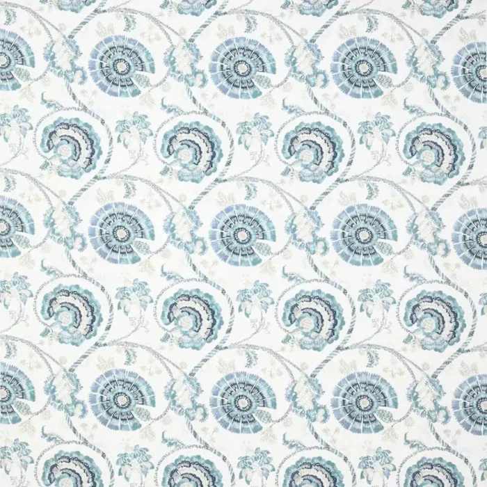 Jaipur Tree Fabric - Teal swatch
