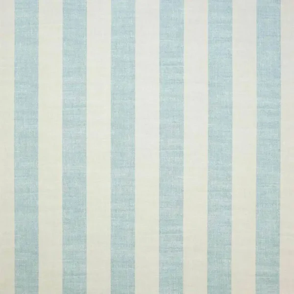 Almora Stripe Fabric - Aqua / Cream by blue striped cotton fabric from Jane Churchill